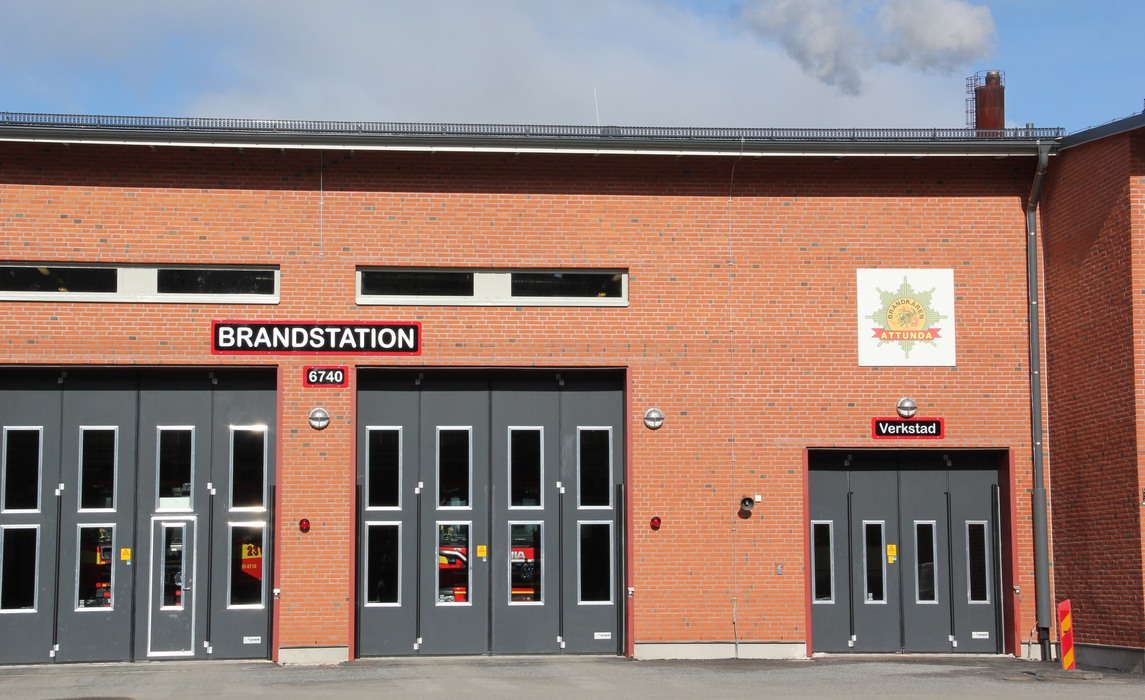 Nya brandstationen i mars år 2014.