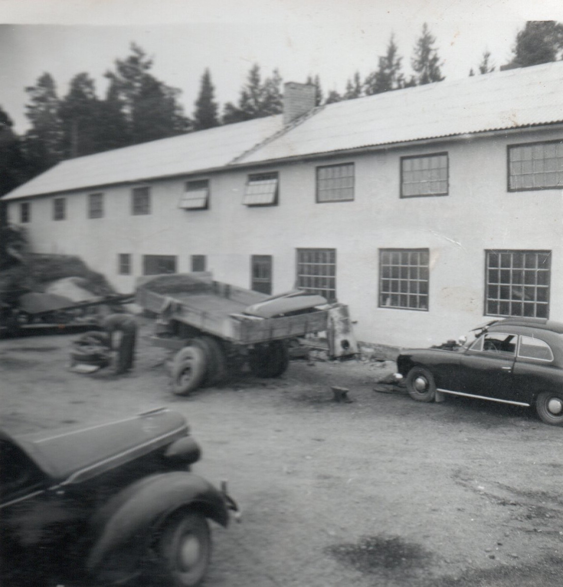 Verkstaden i Karlslund, år 1952.
