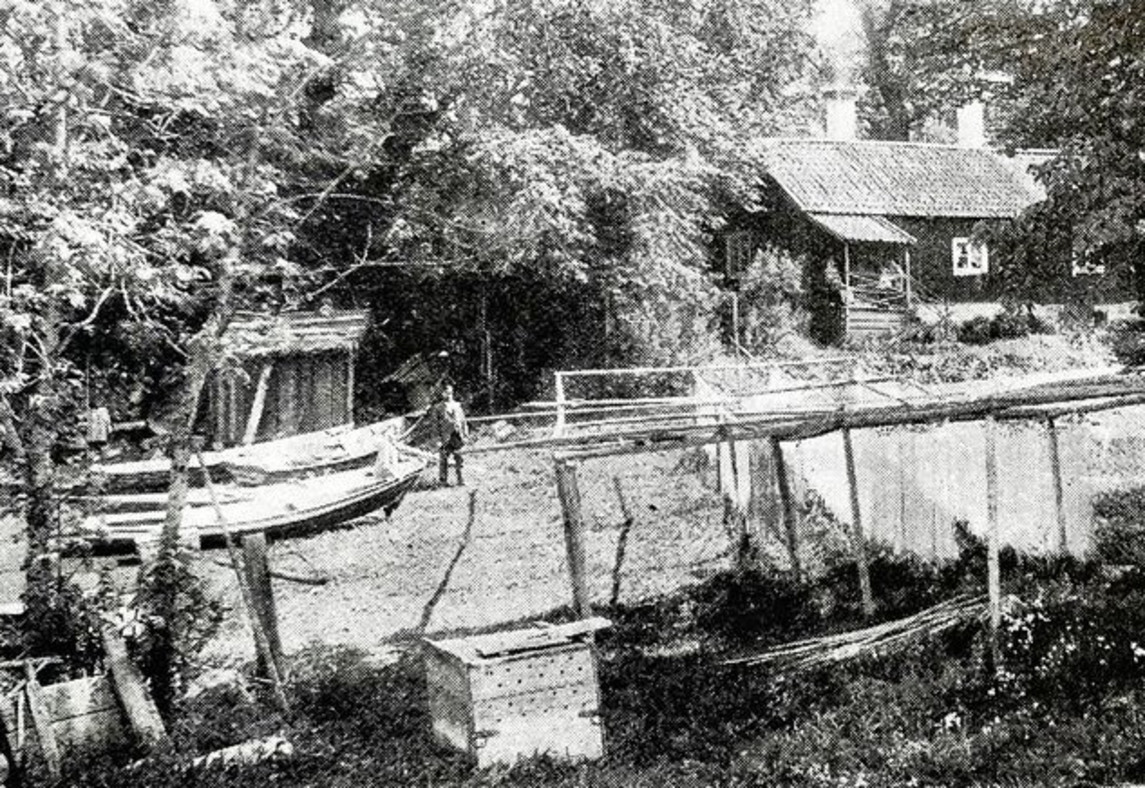 Fiskarstugan i Krusenberg, år 1924.