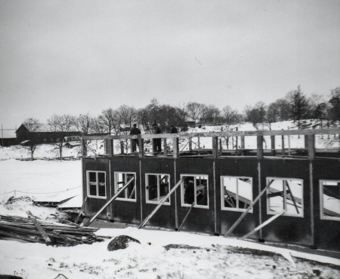 Blå Wingen byggs, år 1961.